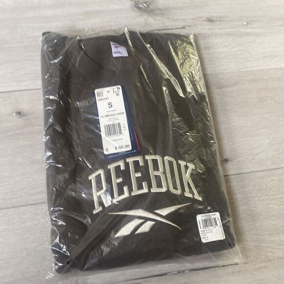 Reebok Vintage sweatshirt in brown S “NWT IN PACKAGING “ - Picture 4 of 6